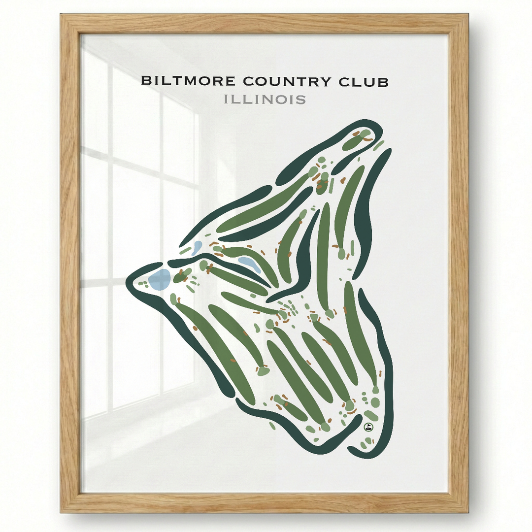 Biltmore Country Club, Illinois - Printed Golf Courses