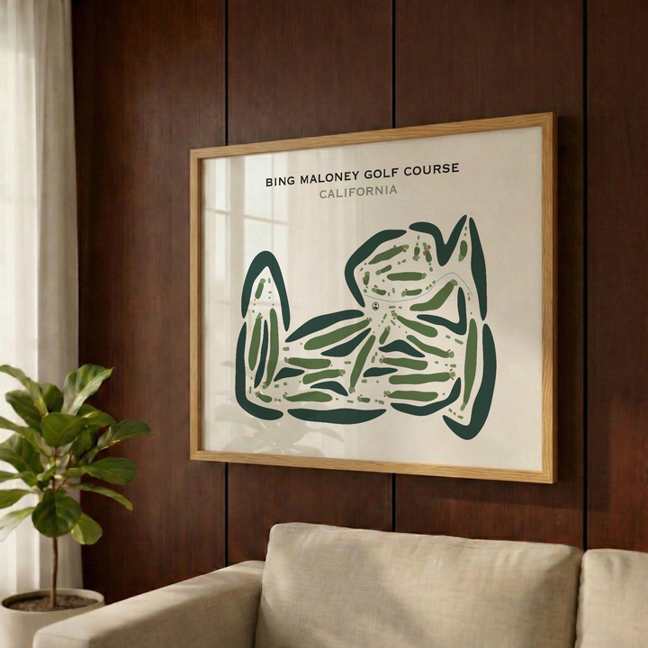 Bing Maloney Golf Course, California - Printed Golf Courses