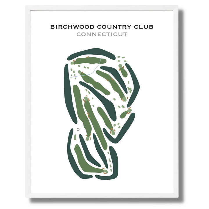 Birchwood Country Club, Connecticut - Printed Golf Courses