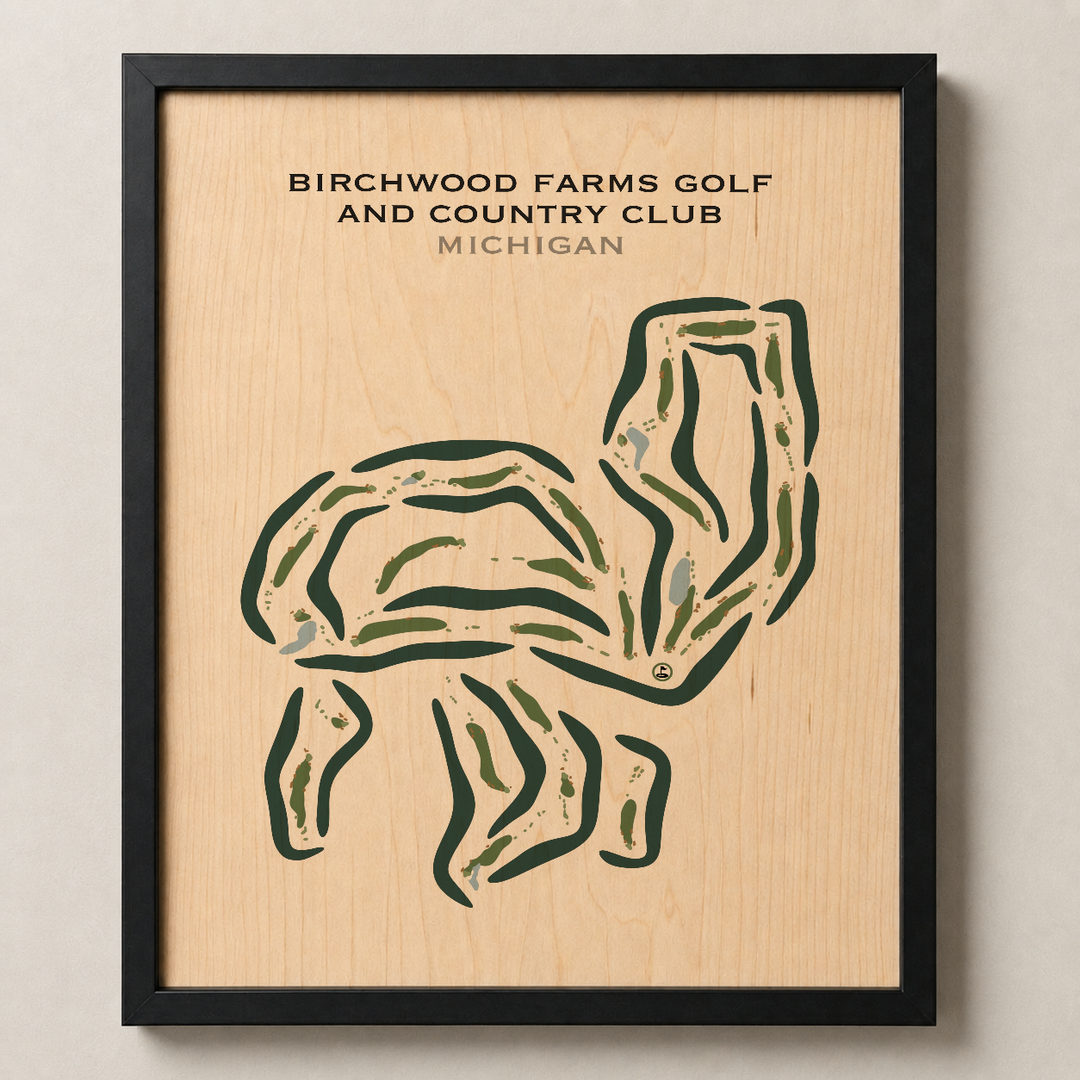 Birchwood Farms Golf & Country Club, Michigan - Printed Golf Courses