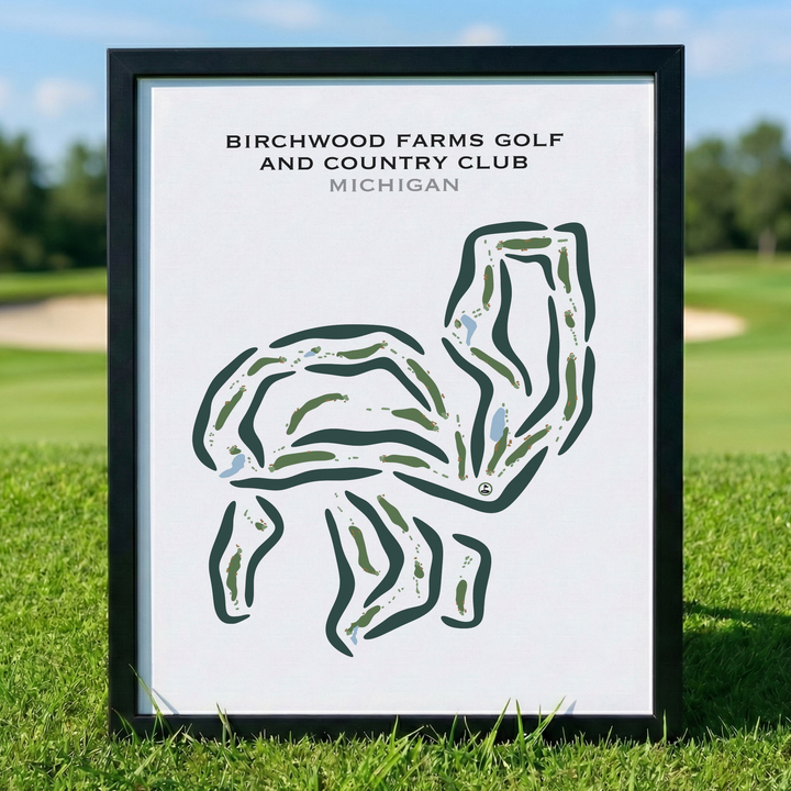 Birchwood Farms Golf & Country Club, Michigan - Printed Golf Courses