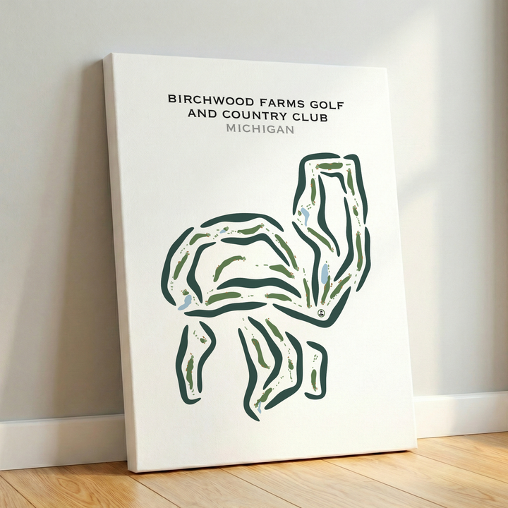 Birchwood Farms Golf & Country Club, Michigan - Printed Golf Courses