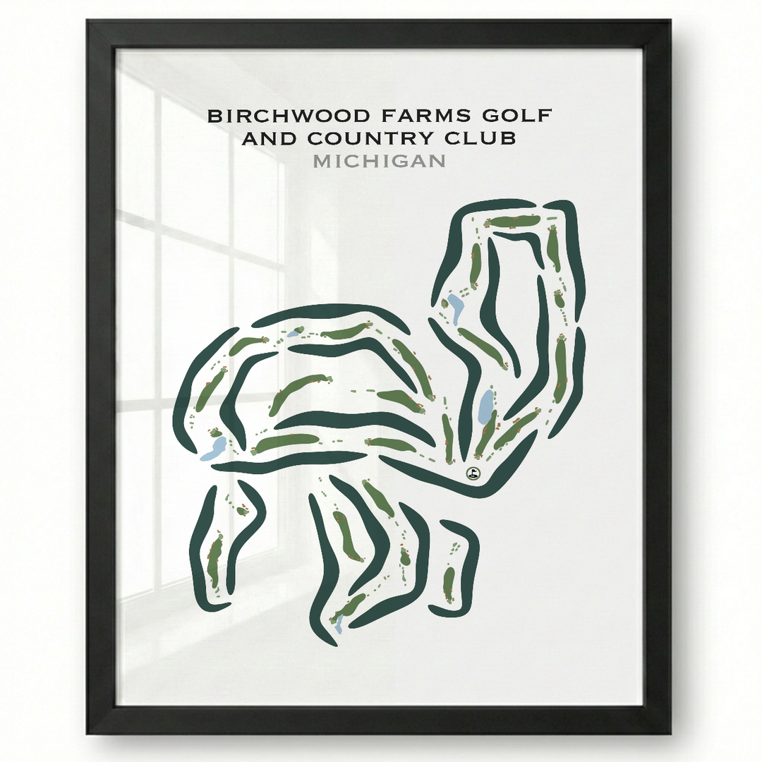 Birchwood Farms Golf & Country Club, Michigan - Printed Golf Courses