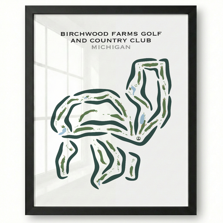 Birchwood Farms Golf & Country Club, Michigan - Printed Golf Courses