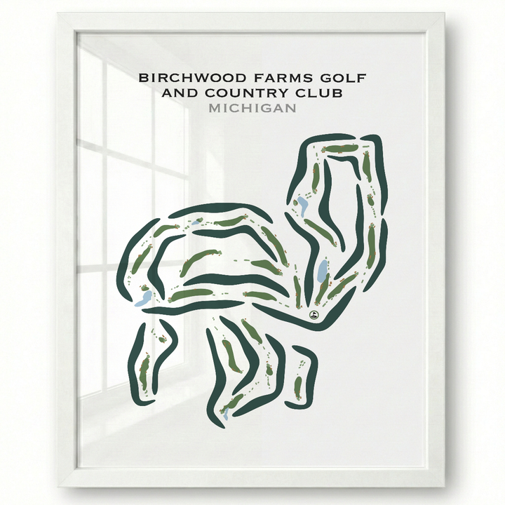 Birchwood Farms Golf & Country Club, Michigan - Printed Golf Courses