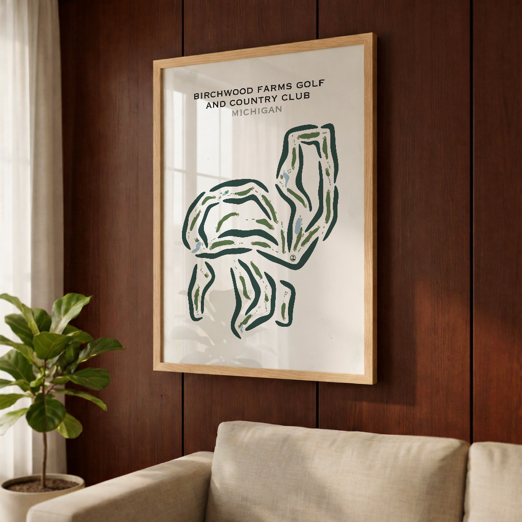 Birchwood Farms Golf & Country Club, Michigan - Printed Golf Courses