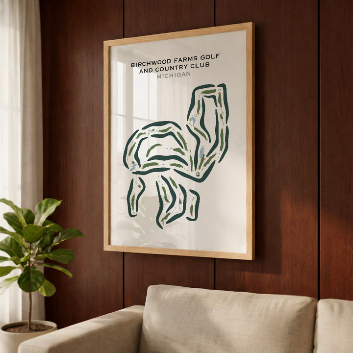 Birchwood Farms Golf & Country Club, Michigan - Printed Golf Courses
