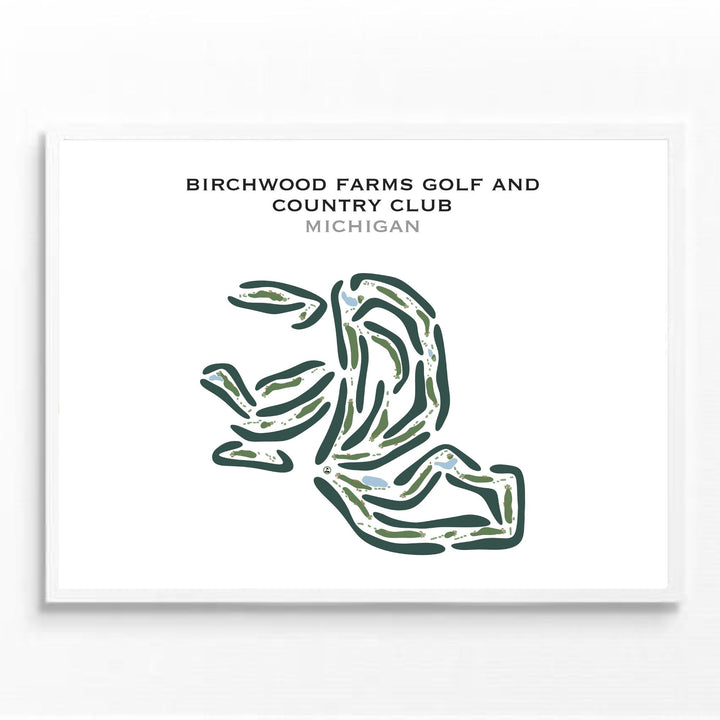 Birchwood Farms Golf & Country Club, Michigan - Printed Golf Courses