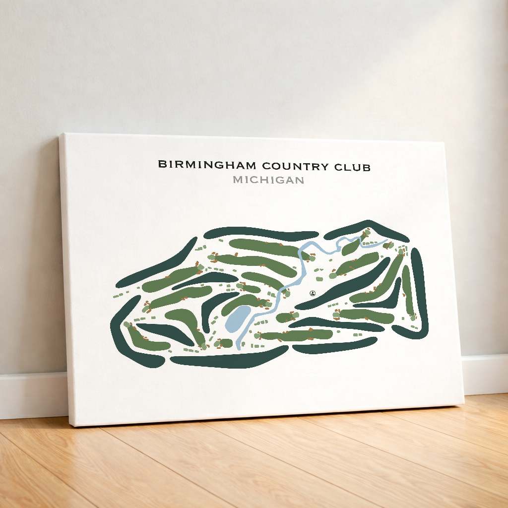 Birmingham Country Club, Michigan - Printed Golf Courses