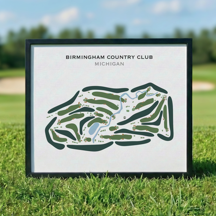 Birmingham Country Club, Michigan - Printed Golf Courses