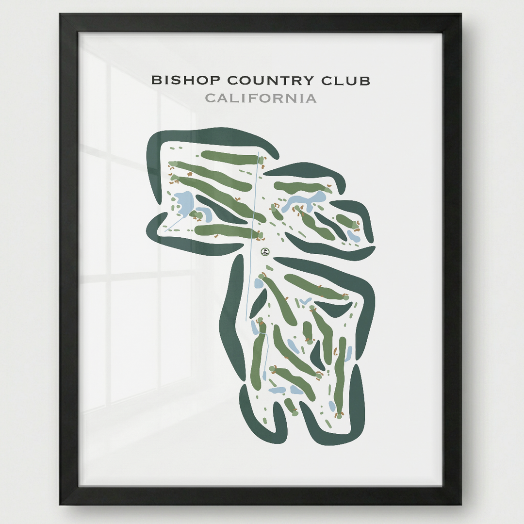 Bishop Country Club, California - Printed Golf Courses