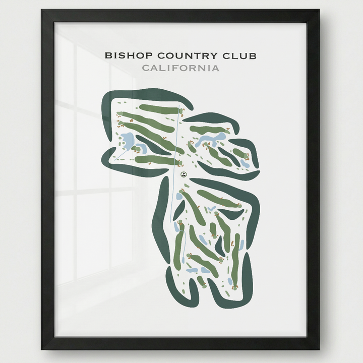 Bishop Country Club, California - Printed Golf Courses
