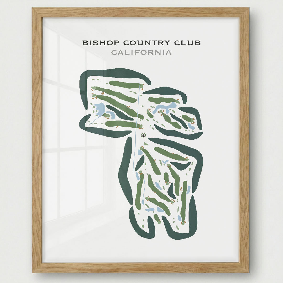 Bishop Country Club, California - Printed Golf Courses
