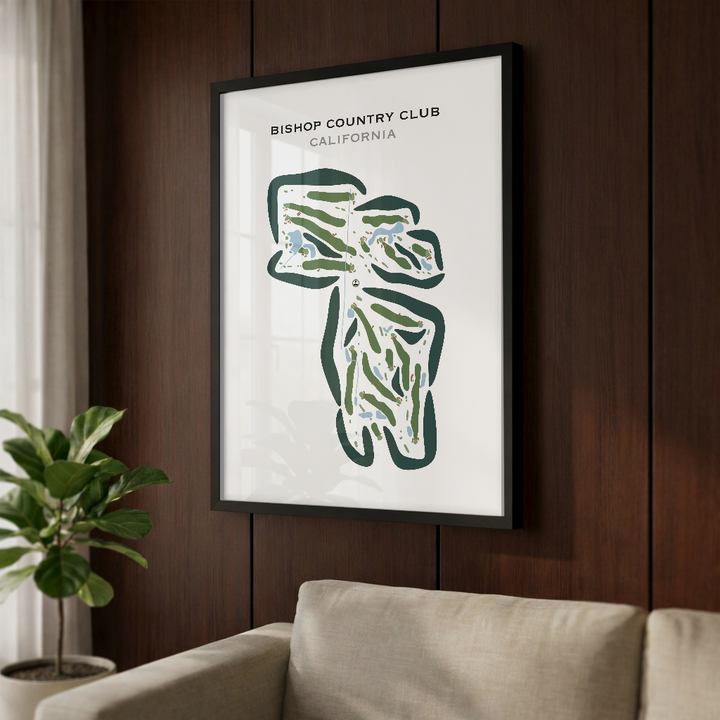 Bishop Country Club, California - Printed Golf Courses