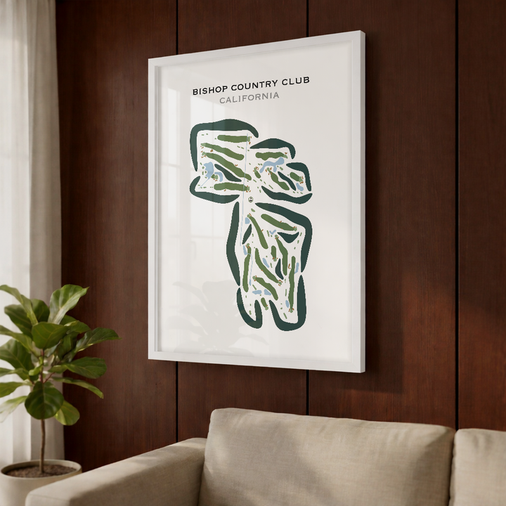 Bishop Country Club, California - Printed Golf Courses