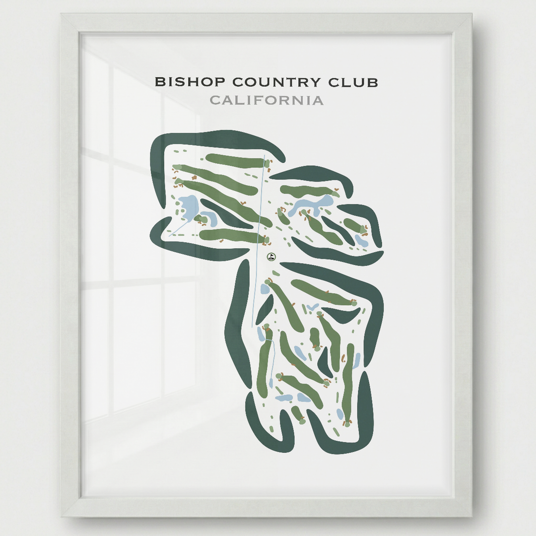 Bishop Country Club, California - Printed Golf Courses