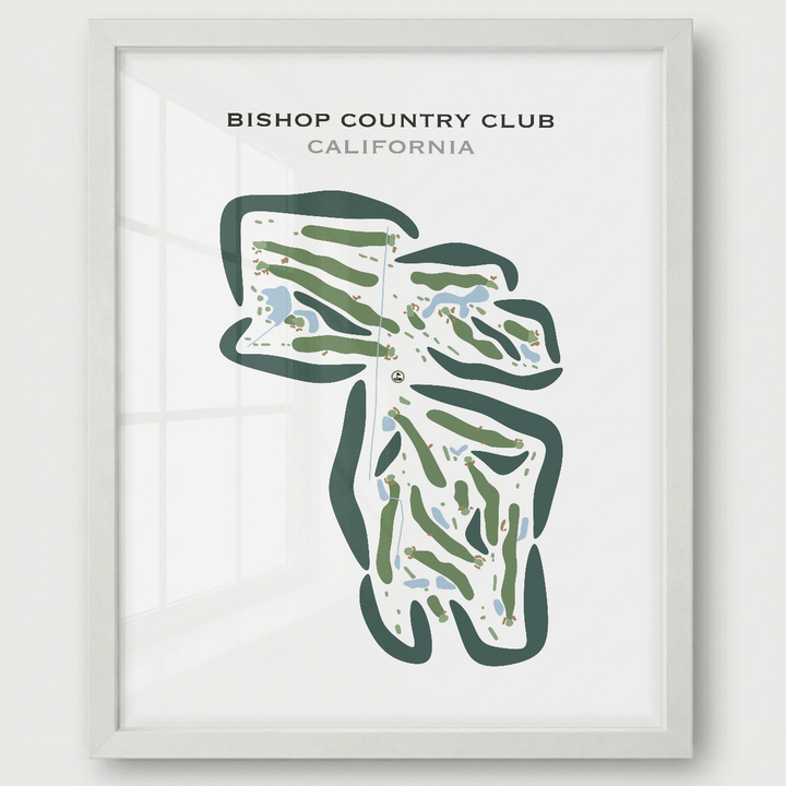 Bishop Country Club, California - Printed Golf Courses