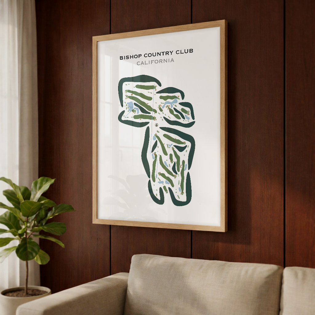Bishop Country Club, California - Printed Golf Courses