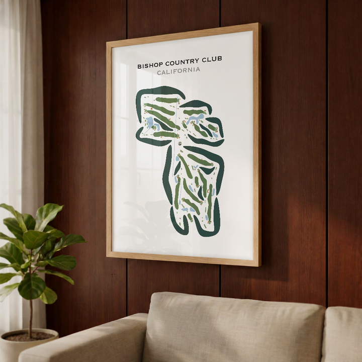 Bishop Country Club, California - Printed Golf Courses