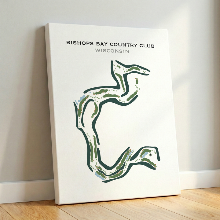 Bishops Bay Country Club, Wisconsin - Printed Golf Courses