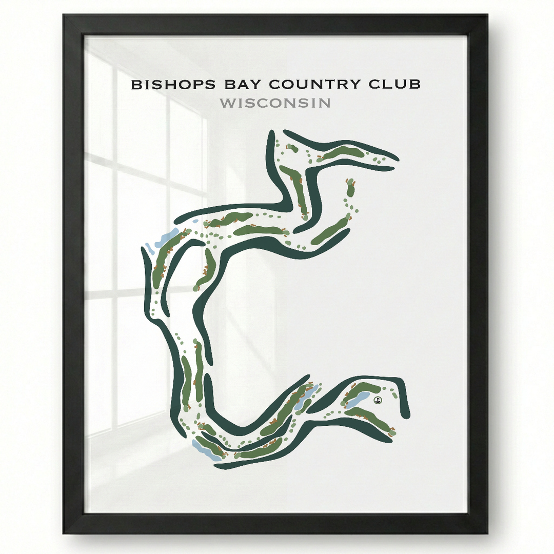 Bishops Bay Country Club, Wisconsin - Printed Golf Courses