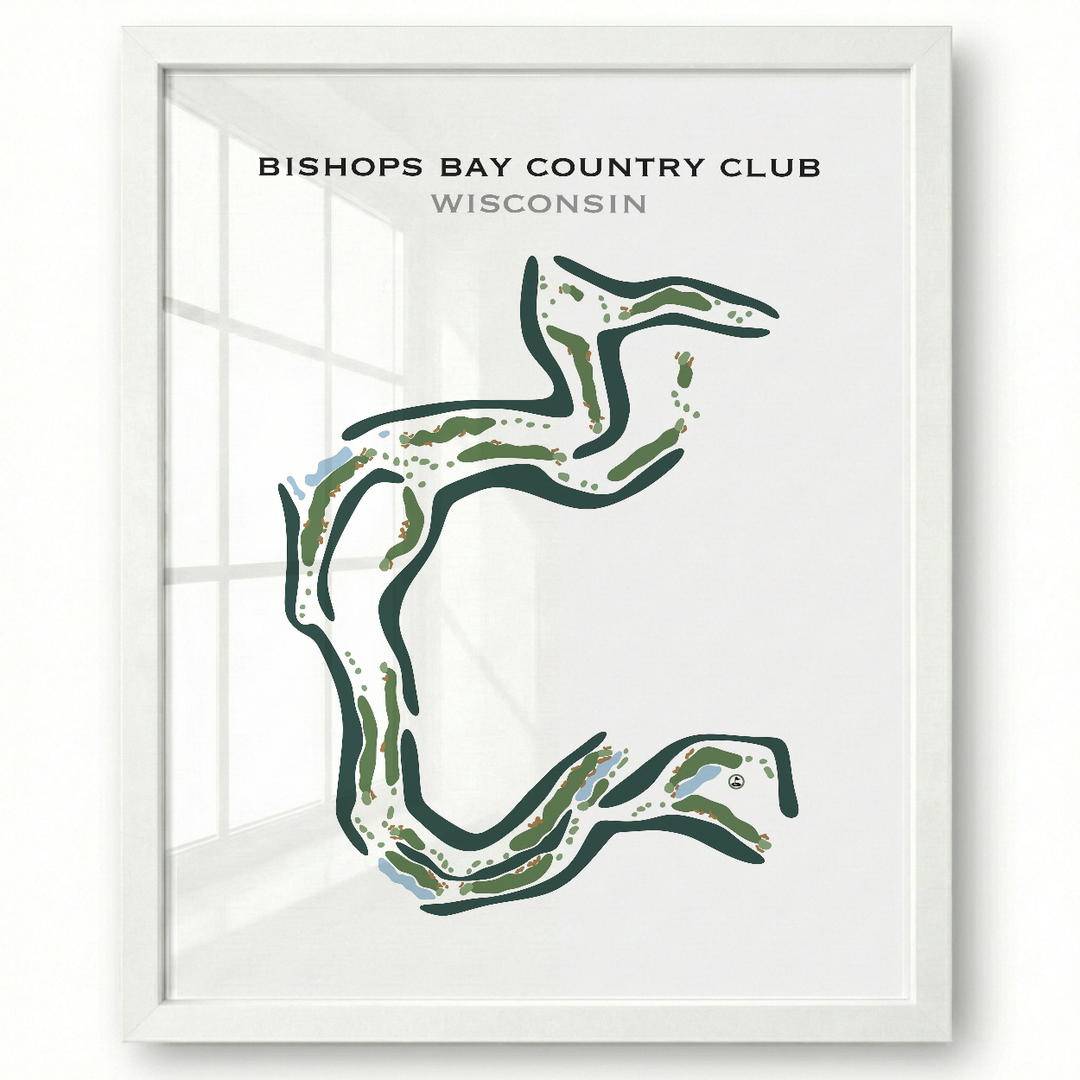 Bishops Bay Country Club, Wisconsin - Printed Golf Courses