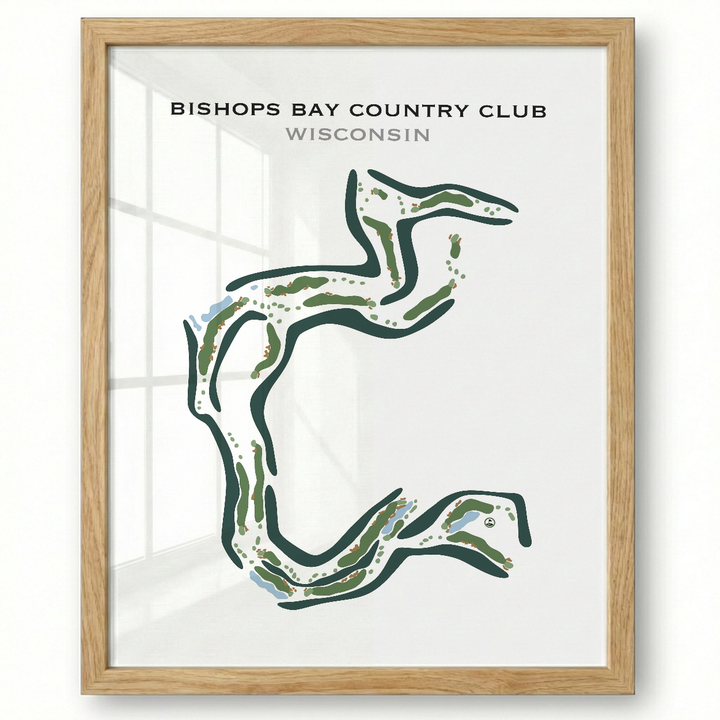 Bishops Bay Country Club, Wisconsin - Printed Golf Courses