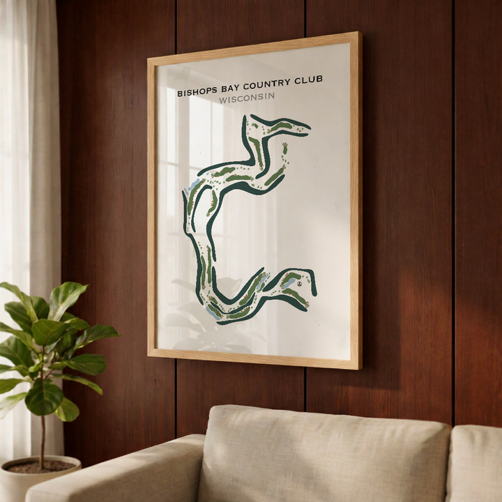 Bishops Bay Country Club, Wisconsin - Printed Golf Courses