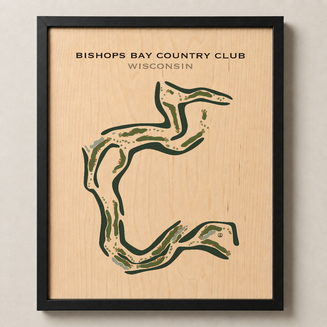 Bishops Bay Country Club, Wisconsin - Printed Golf Courses