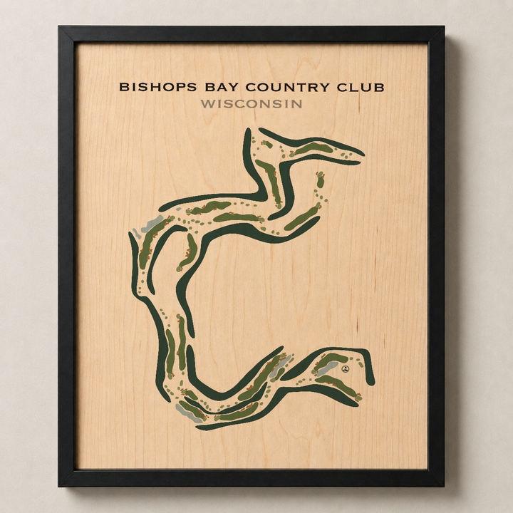Bishops Bay Country Club, Wisconsin - Printed Golf Courses