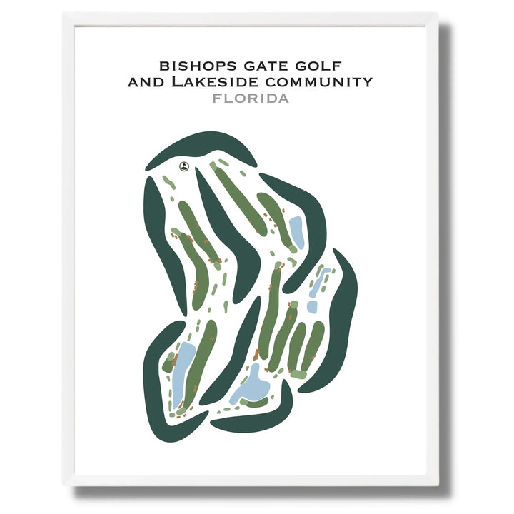 Bishops Gate Golf and Lakeside Community, Florida - Printed Golf Courses