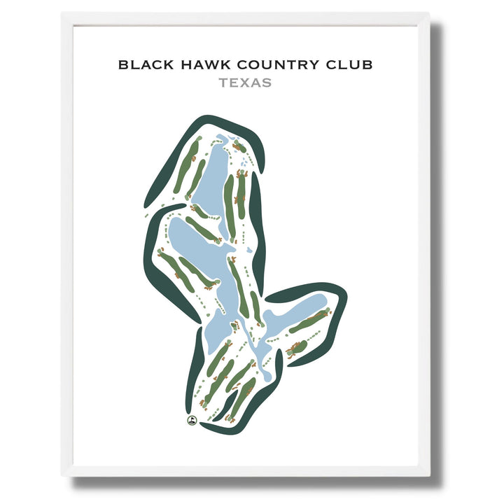 Black Hawk Country Club, Texas - Printed Golf Courses