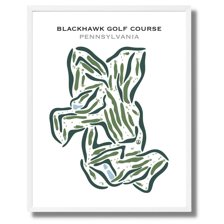 Black Hawk Golf Course, Pennsylvania - Printed Golf Courses