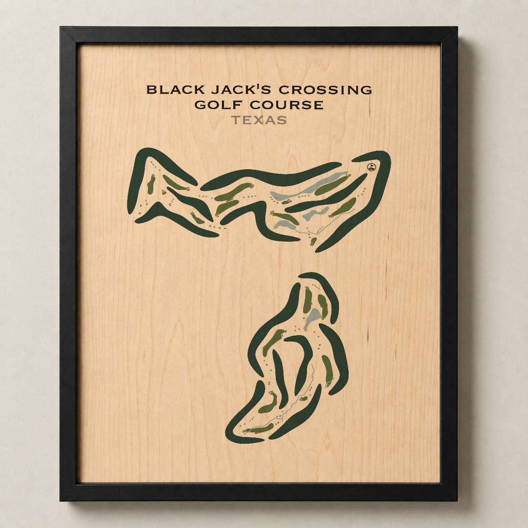 Black Jack's Crossing Golf Course, Texas - Printed Golf Courses