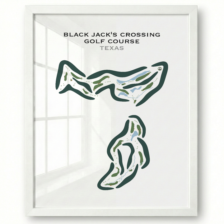 Black Jack's Crossing Golf Course, Texas - Printed Golf Courses