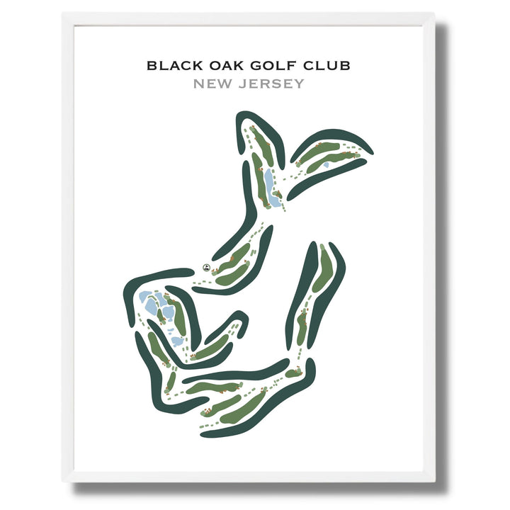 Black Oak Golf Club, New Jersey - Printed Golf Courses