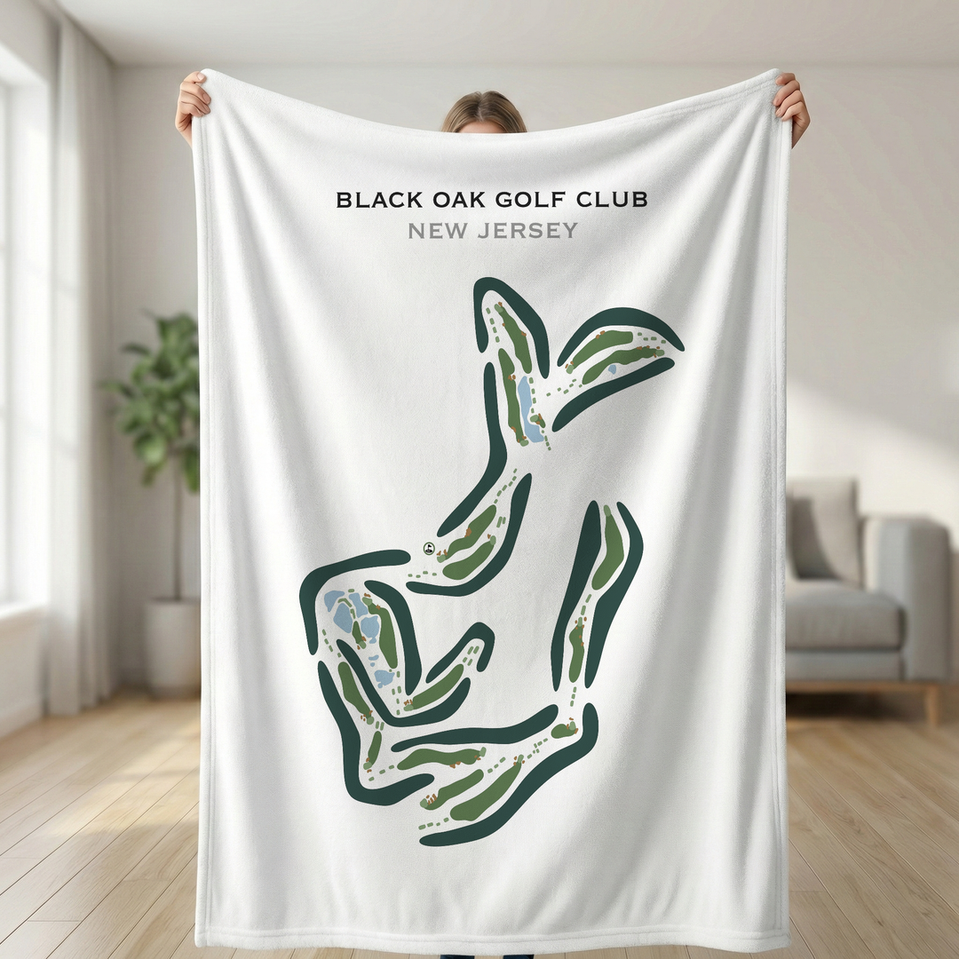 Black Oak Golf Club, New Jersey - Printed Golf Courses