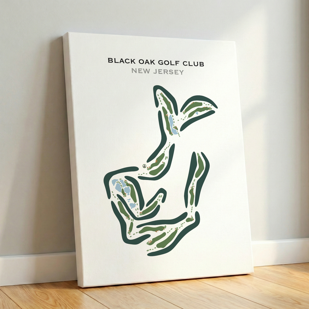 Black Oak Golf Club, New Jersey - Printed Golf Courses