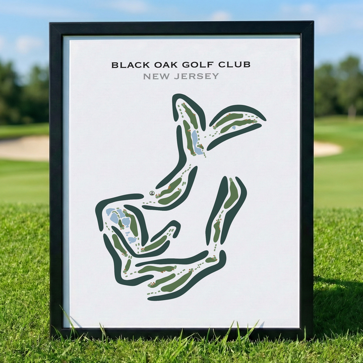 Black Oak Golf Club, New Jersey - Printed Golf Courses