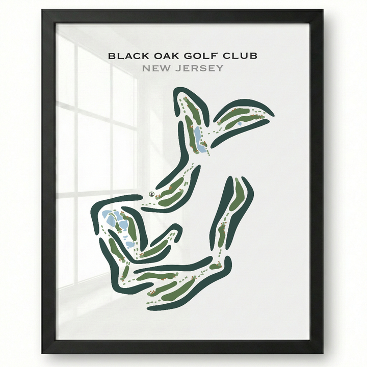 Black Oak Golf Club, New Jersey - Printed Golf Courses