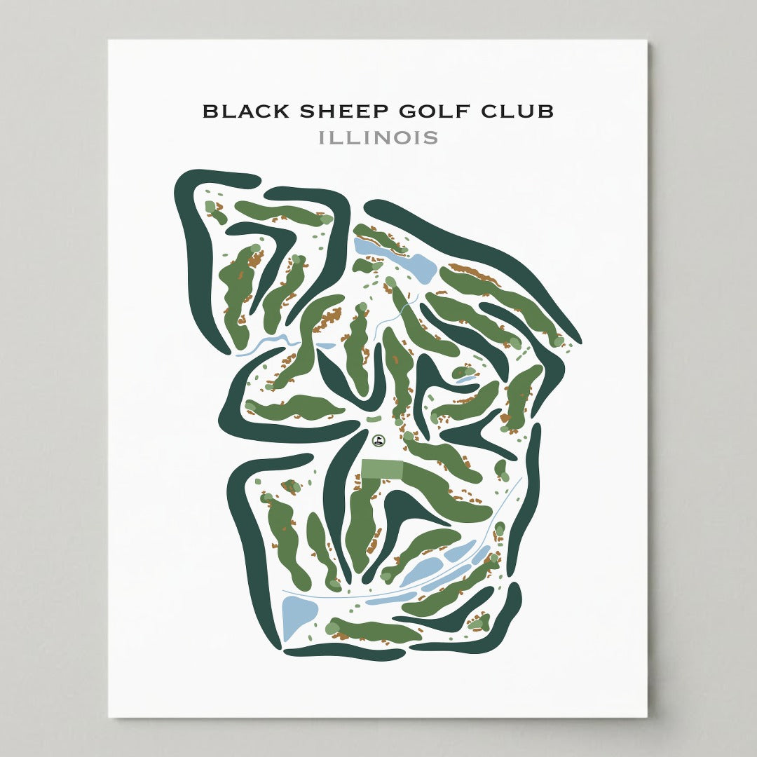 Black Sheep Golf Club, Illinois - Printed Golf Courses