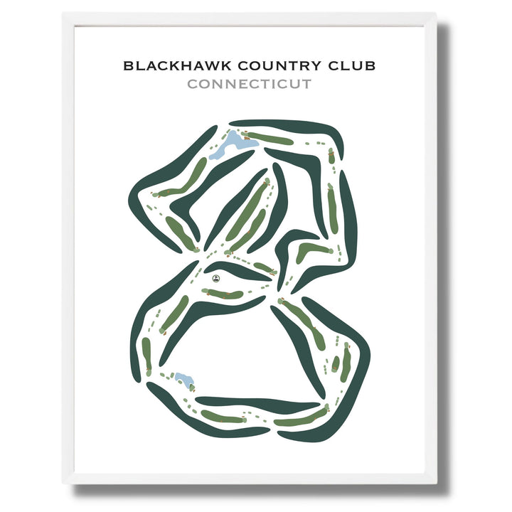 Blackhawk Country Club, Connecticut - Printed Golf Courses