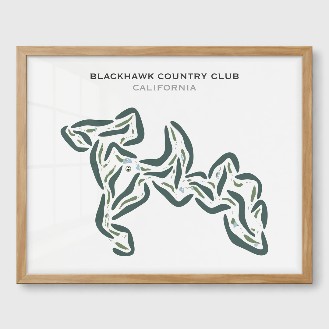 Blackhawk Country Club, California - Printed Golf Courses