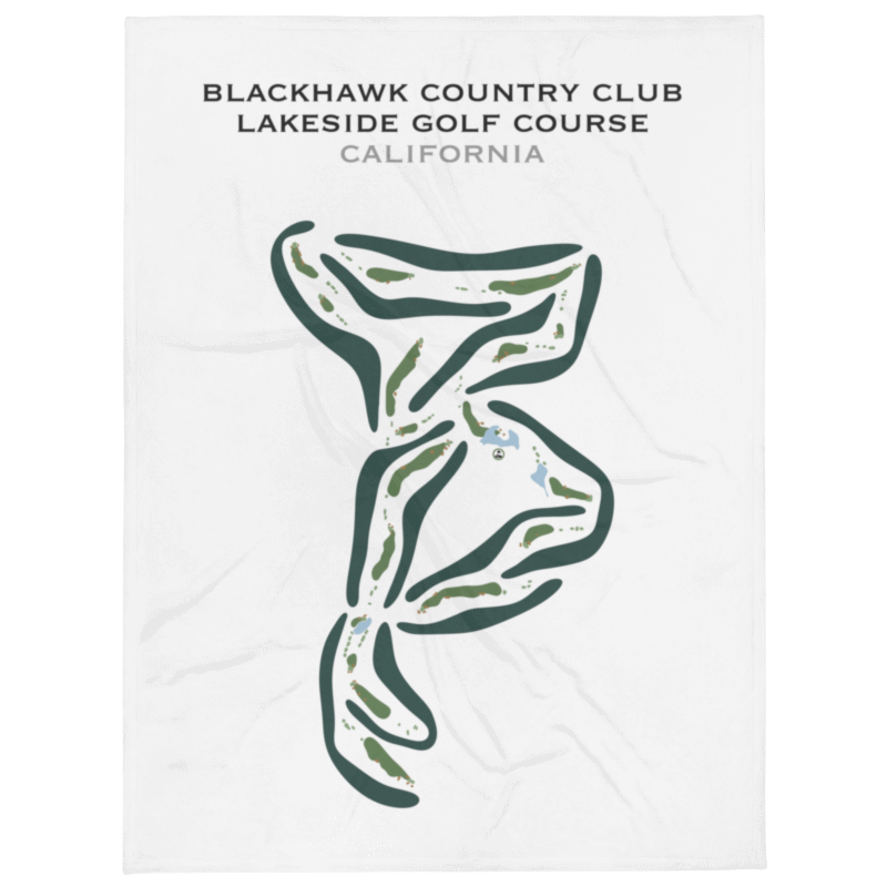 Blackhawk Country Club - Lakeside Golf Course, California - Printed Golf Courses