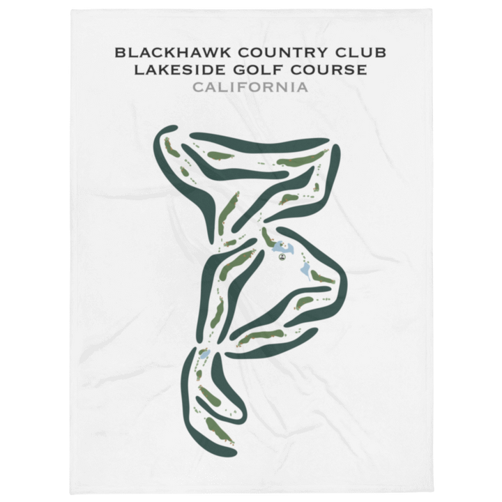 Blackhawk Country Club - Lakeside Golf Course, California - Printed Golf Courses