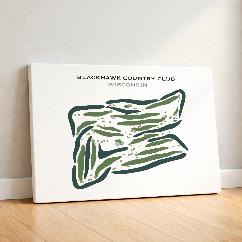 Blackhawk Country Club, Wisconsin - Printed Golf Courses