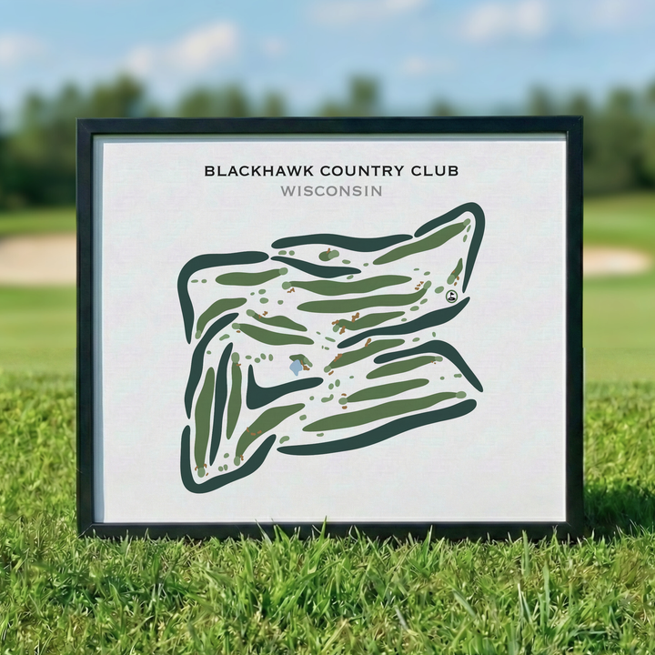 Blackhawk Country Club, Wisconsin - Printed Golf Courses
