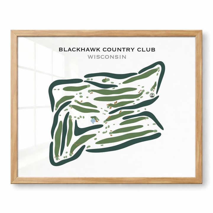 Blackhawk Country Club, Wisconsin - Printed Golf Courses