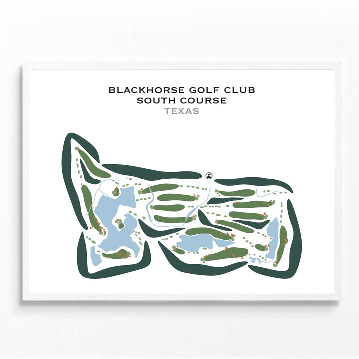 BlackHorse Golf Club - South Course, Texas - Printed Golf Courses