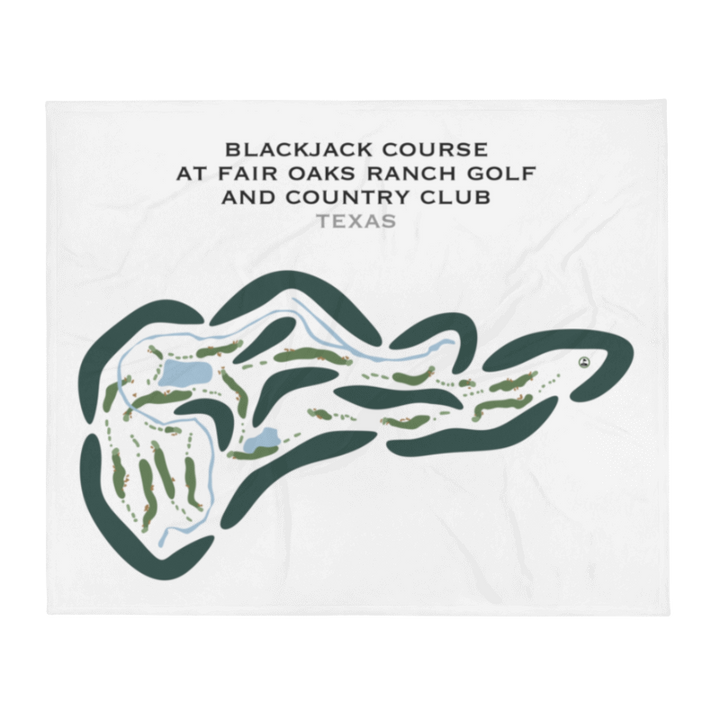 Blackjack Course at Fair Oaks Ranch Golf and Country Club, Texas - Printed Golf Courses